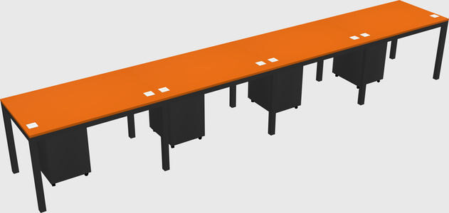 Rectangular desk