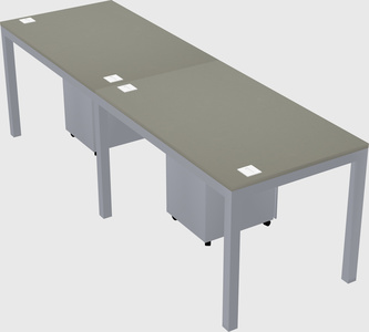 Rectangular desk