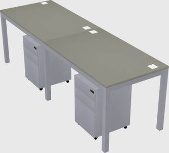 Rectangular desk