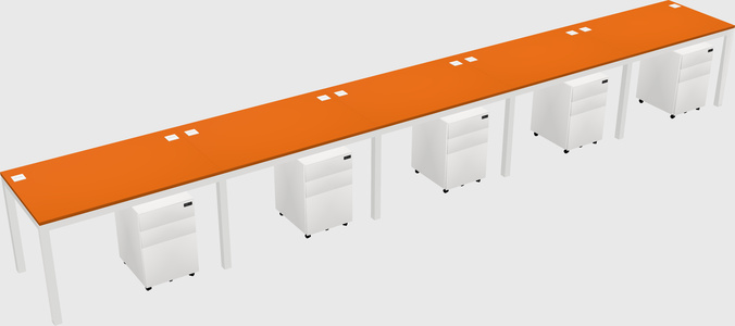 Rectangular desk