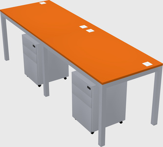 Rectangular desk