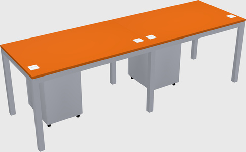 Rectangular desk