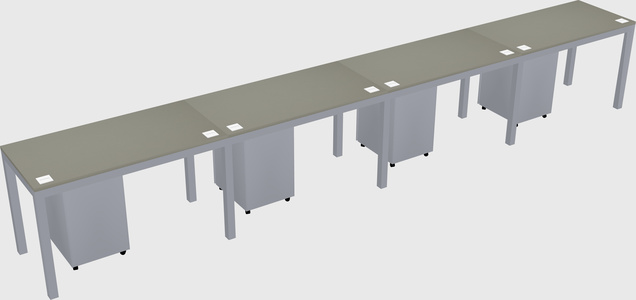 Rectangular desk