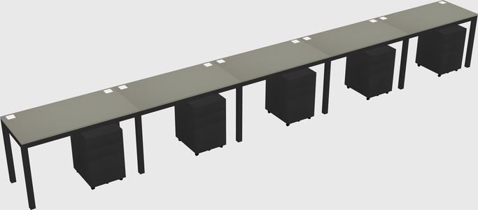 Rectangular desk