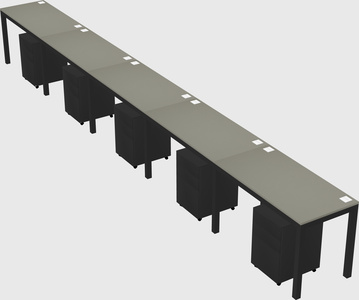 Rectangular desk