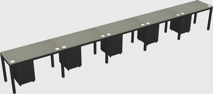 Rectangular desk