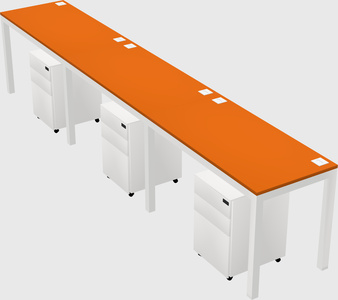 Rectangular desk
