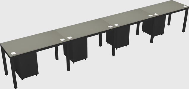 Rectangular desk