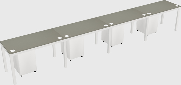 Rectangular desk