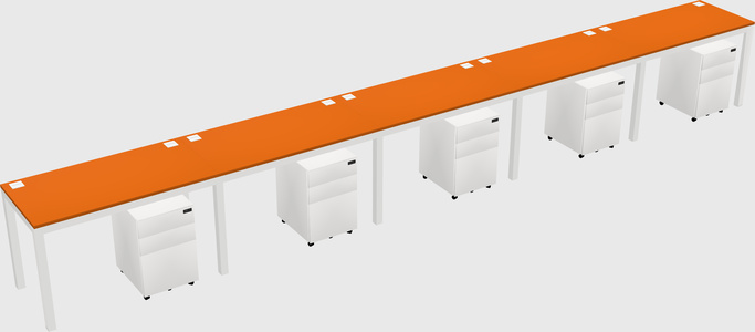 Rectangular desk