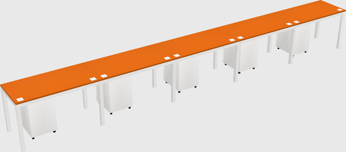 Rectangular desk