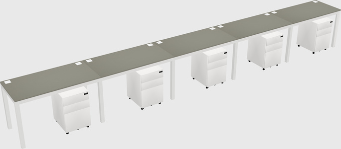 Rectangular desk