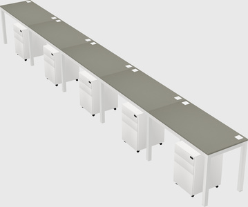 Rectangular desk