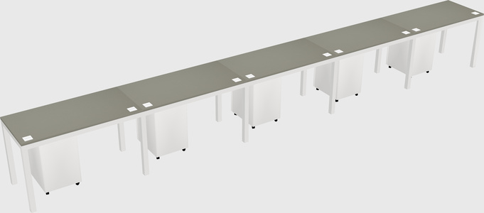 Rectangular desk