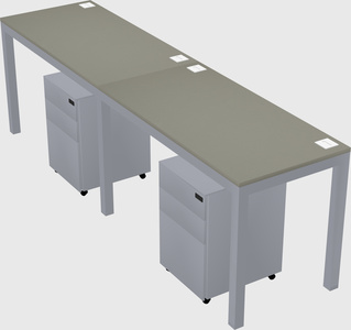 Rectangular desk