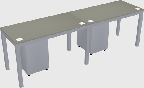 Rectangular desk