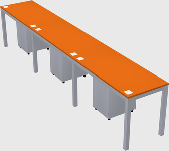 Rectangular desk
