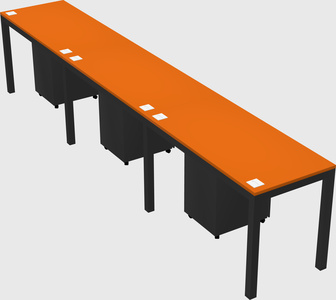Rectangular desk