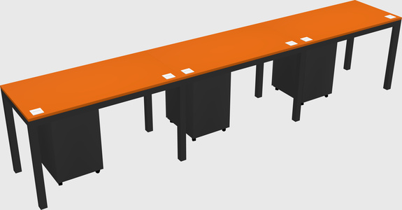 Rectangular desk