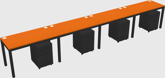Rectangular desk