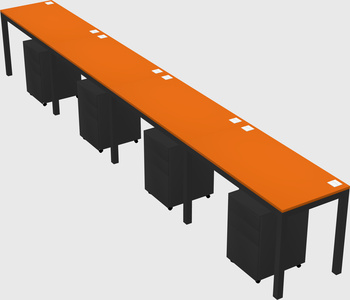 Rectangular desk