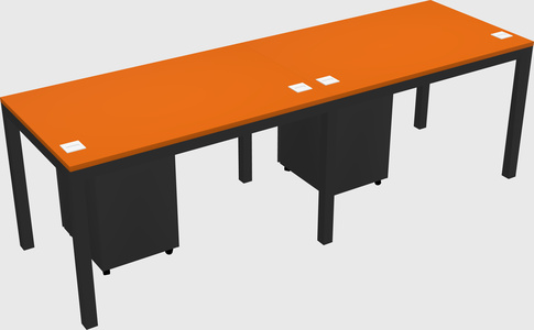 Rectangular desk