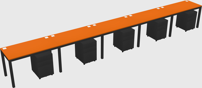 Rectangular desk