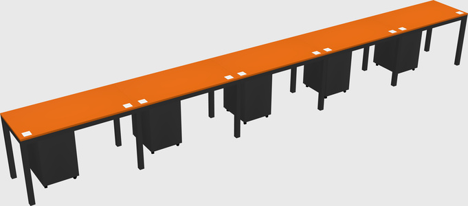 Rectangular desk