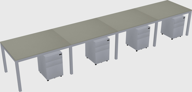 Rectangular desk