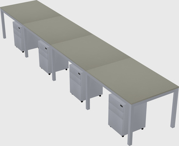 Rectangular desk