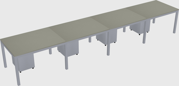Rectangular desk