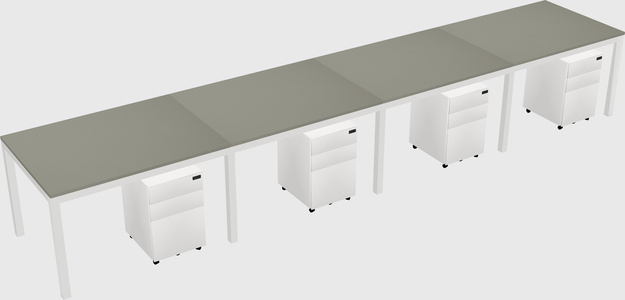 Rectangular desk