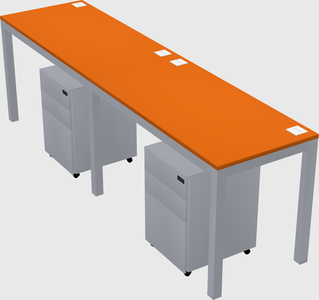 Rectangular desk