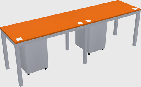 Rectangular desk
