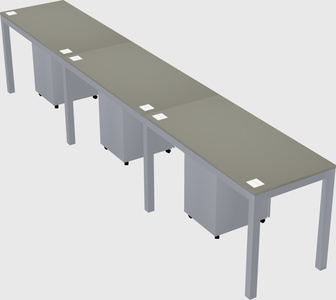 Rectangular desk