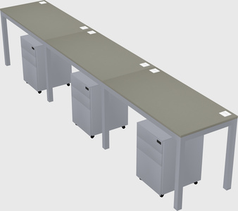 Rectangular desk