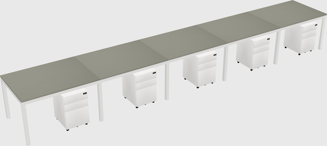 Rectangular desk
