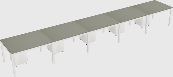 Rectangular desk