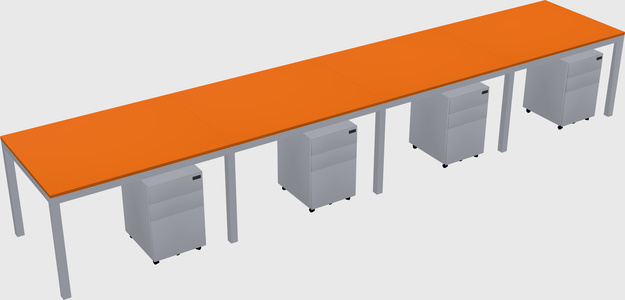 Rectangular desk