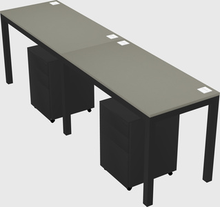 Rectangular desk