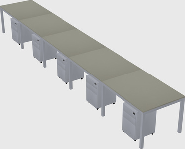 Rectangular desk