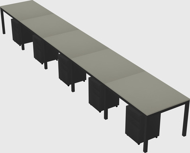 Rectangular desk