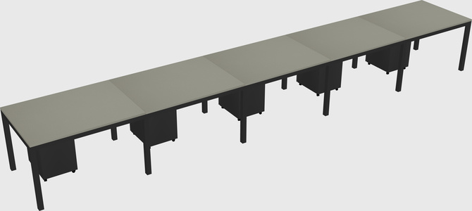 Rectangular desk