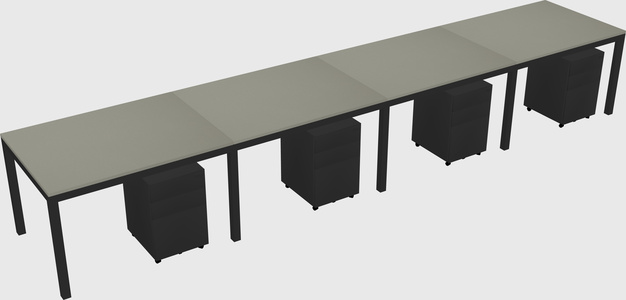 Rectangular desk
