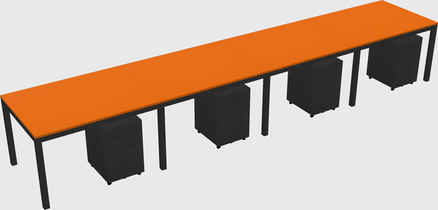Rectangular desk