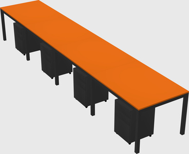 Rectangular desk