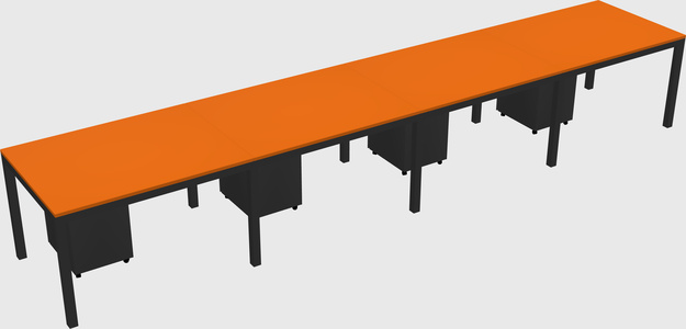 Rectangular desk