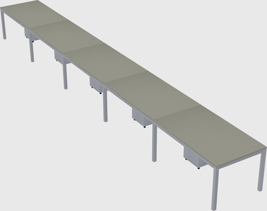 Rectangular desk
