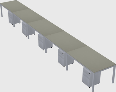 Rectangular desk