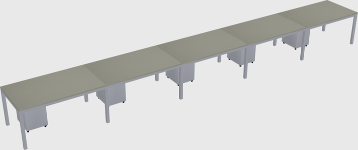 Rectangular desk